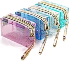 portable organizing pouch has a large space to hold all toiletries and cosmetics when you are traveling. It is stylish and has fashionable color, you can also use it to install cash, eyeglasses, keys, portable battery, etc.