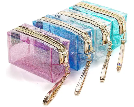 portable organizing pouch has a large space to hold all toiletries and cosmetics when you are traveling. It is stylish and has fashionable color, you can also use it to install cash, eyeglasses, keys, portable battery, etc.